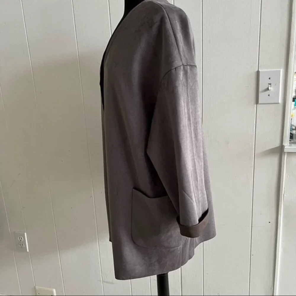 Carmen Marc Valvo faux leader open cardigan size XL